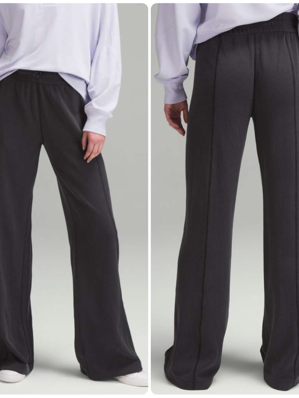 Lululemon Ribbed Softstreme Mid-Rise Pant Black